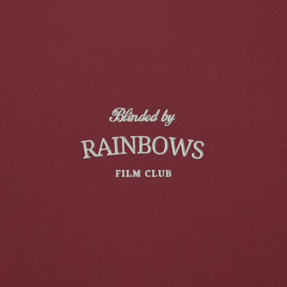 blinded by rainbows embroidery maroon 