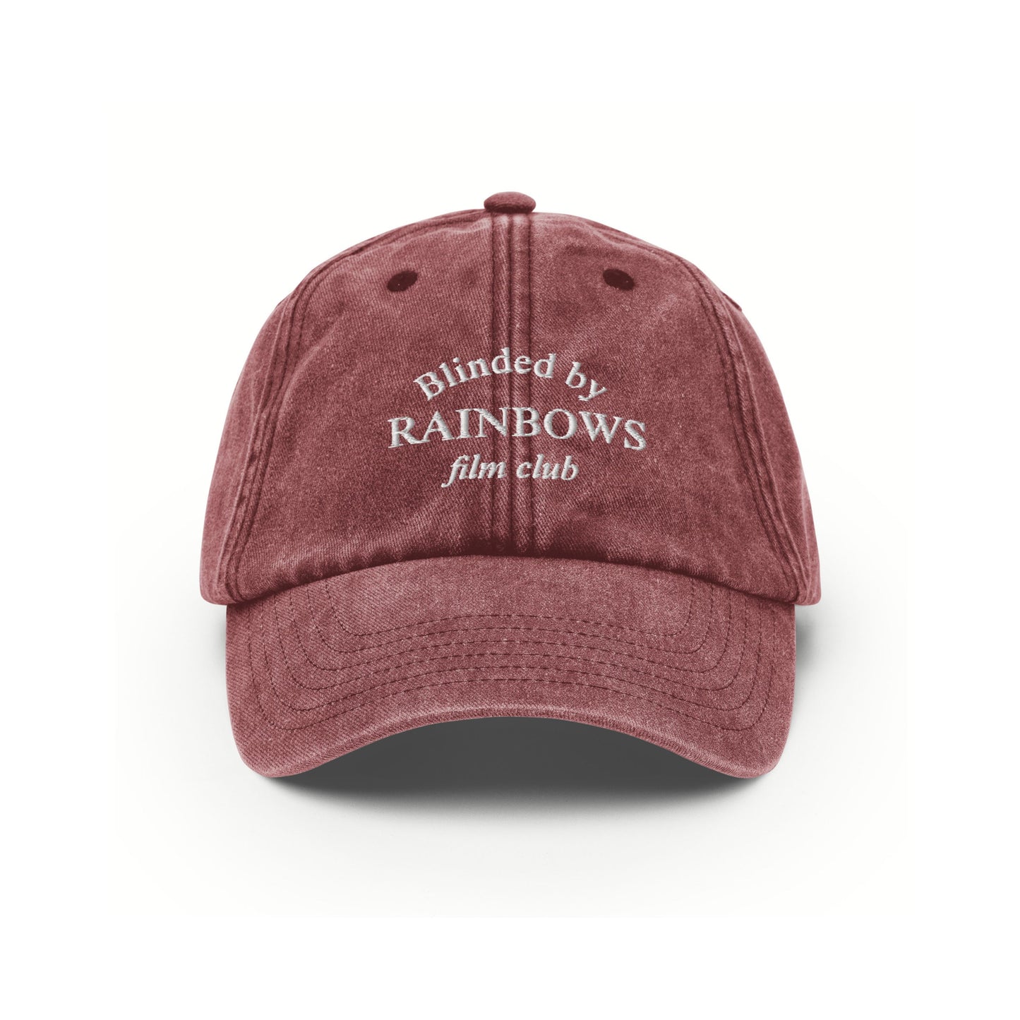 Film Club Hat Maroon - Blinded by Rainbows