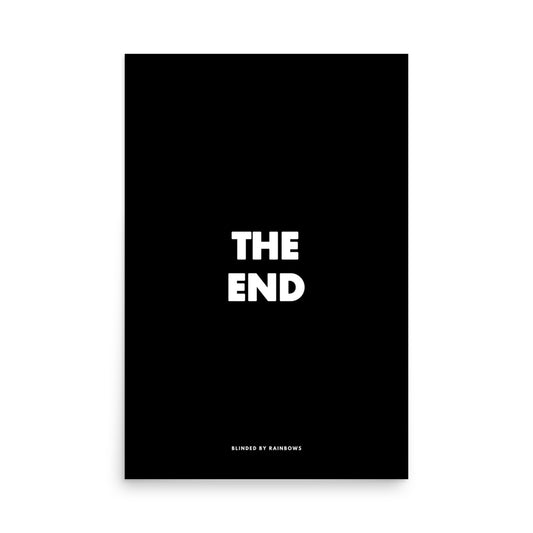 THE END screen print 