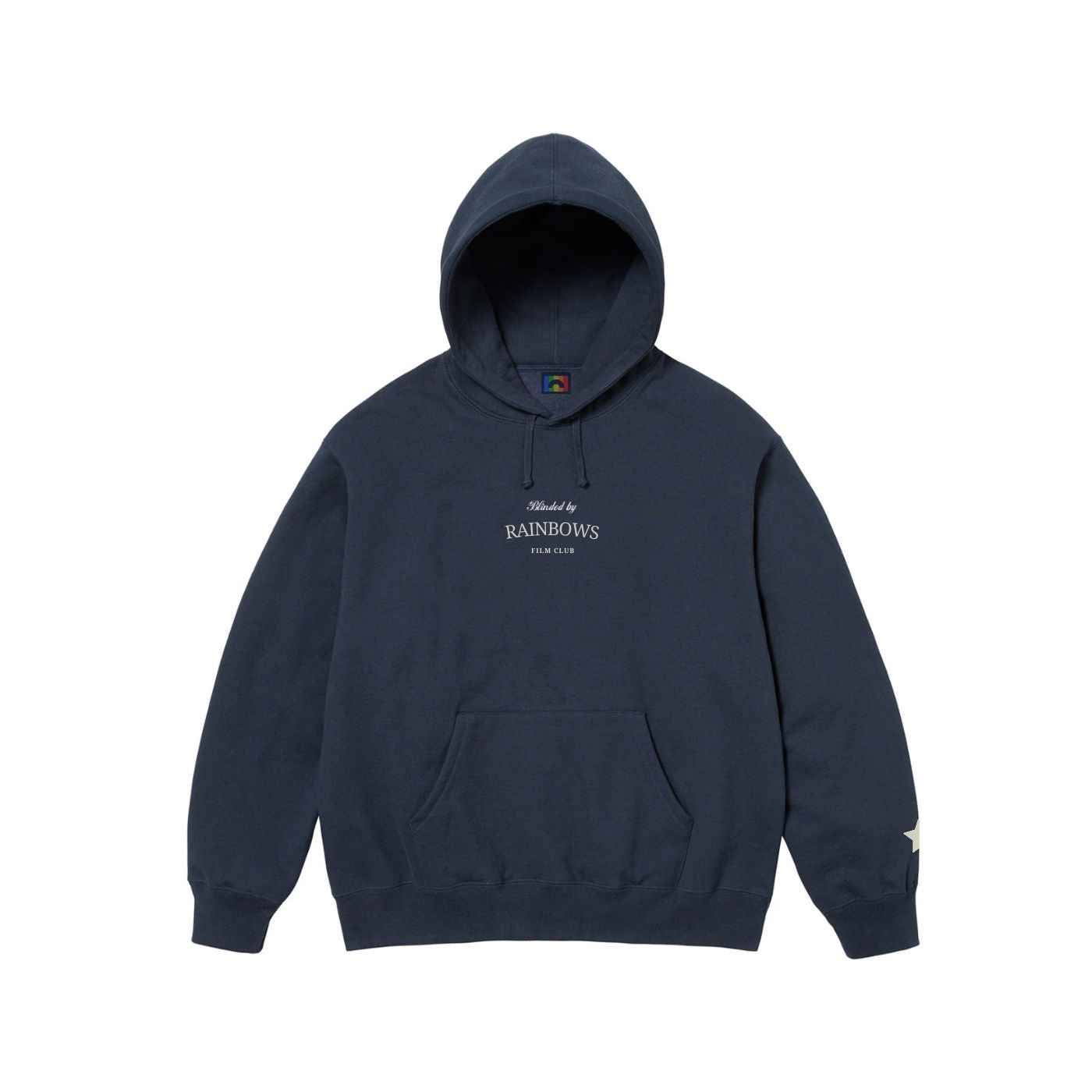 Film Club Hoodie Navy - Blinded by Rainbows