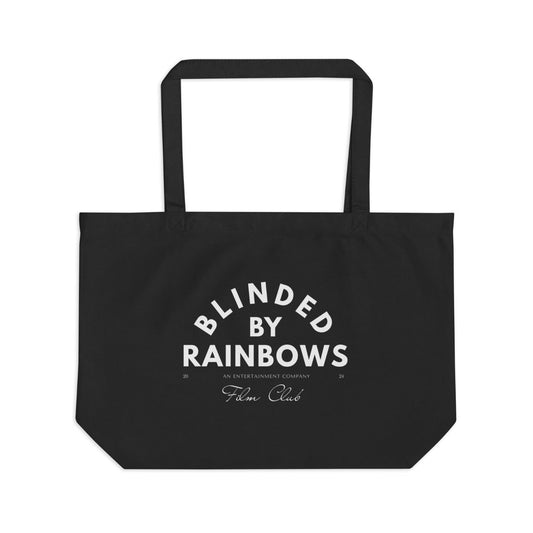 Limited edition, Blinded by Rainbows, Film Club tote bag in black, made with organic cotton twill for indie film lovers.