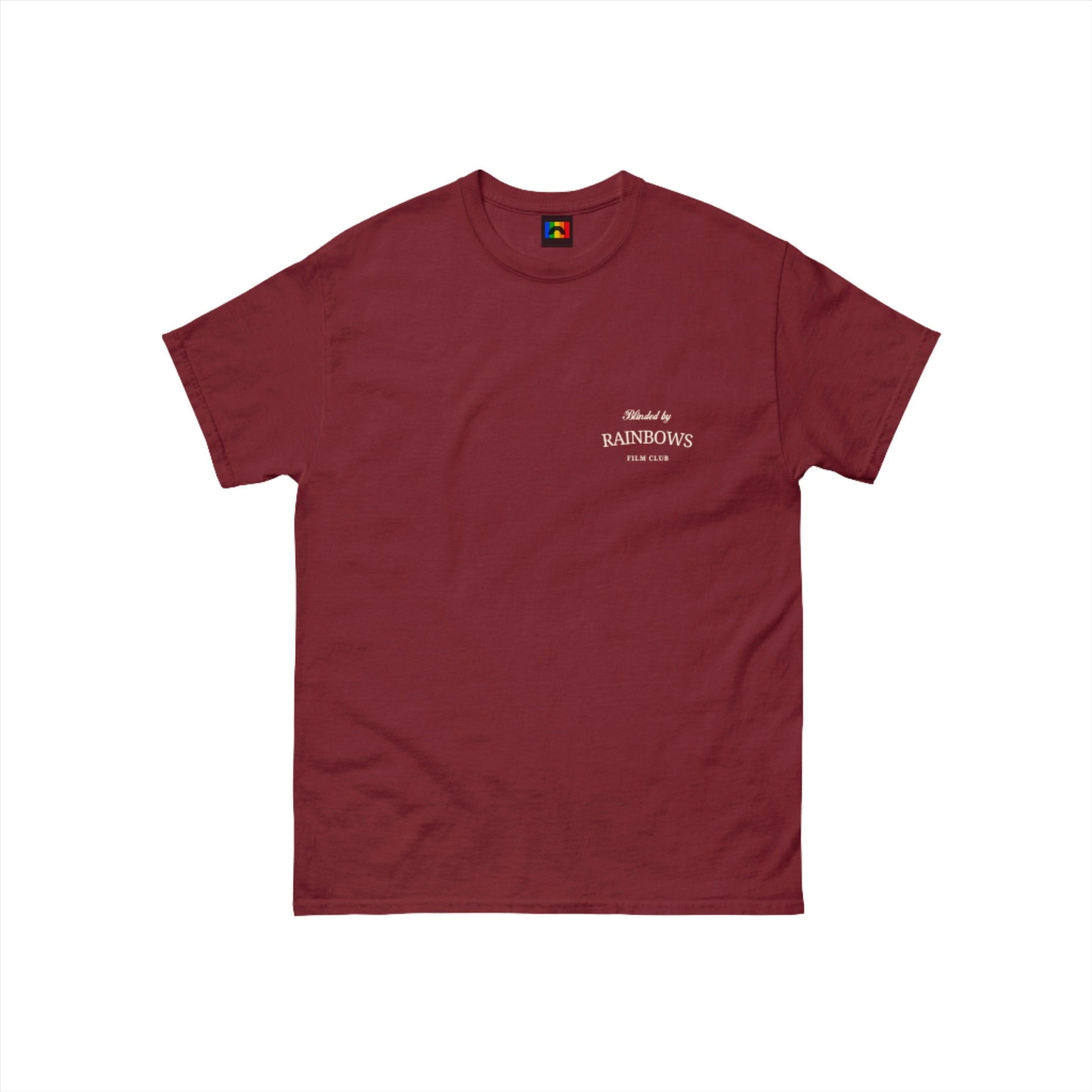 Film Club Tee Maroon - Blinded by Rainbows